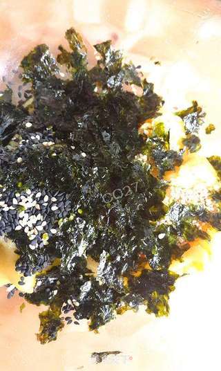 27的实验室——低卡黑芝麻海苔小饼干的做法步骤:3