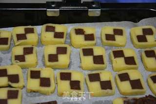 双色棋格饼干的做法步骤:18