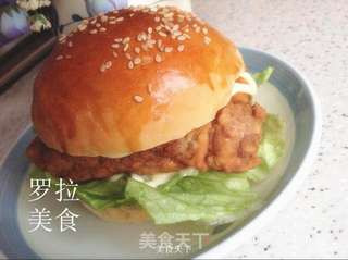 自制肯德基汉堡的做法步骤:14