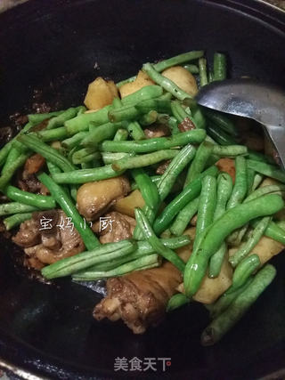 鸡腿炖豆角的做法步骤:8