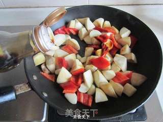三杯杏鲍菇的做法步骤:5