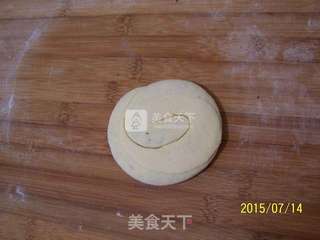 黑芝麻盐玉米发面饼的做法步骤:8