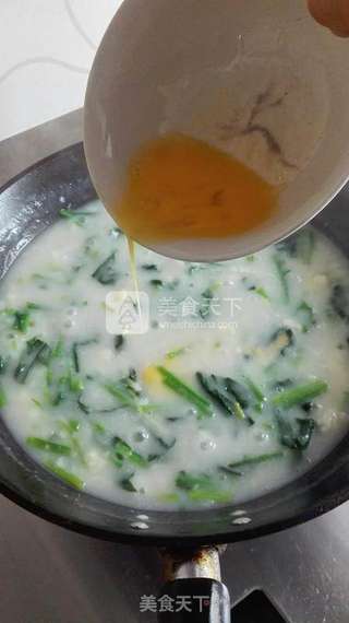 菠菜鸡蛋疙瘩汤的做法步骤:10