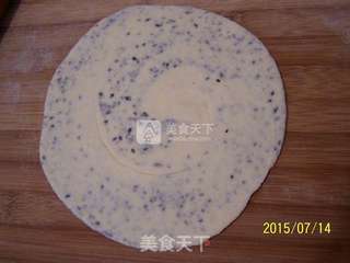 黑芝麻盐玉米发面饼的做法步骤:9