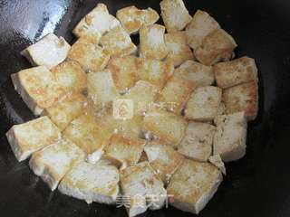 风味孜然豆腐的做法步骤:3