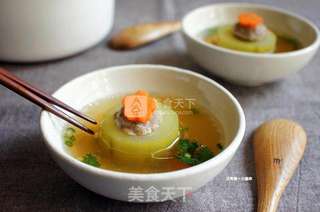 大黄瓜镶肉汤的做法步骤:6