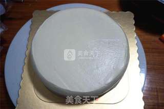 粉嫩酸奶生日蛋糕的做法步骤:13