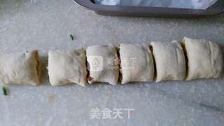 香肠肉松面包卷的做法步骤:15