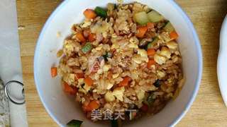 酱油炒饭的做法步骤:13