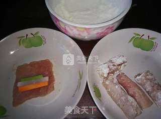 三蔬溜肉段的做法步骤:6
