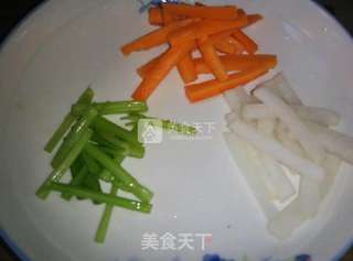 三蔬溜肉段的做法步骤:3