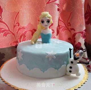 翻糖蛋糕--冰雪奇缘的做法步骤:17