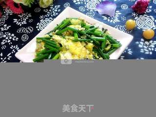 韭菜苔炒鸡蛋的做法步骤:8