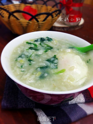 菠菜烫稀饭的做法步骤:8