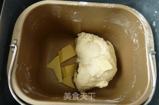 香葱芝味吐司的做法步骤:4