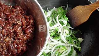 青椒牛肉丝的做法步骤:12