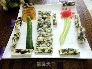 三色蒸蛋的做法步骤:12