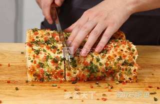 香葱肉丝火腿卷的做法步骤:9