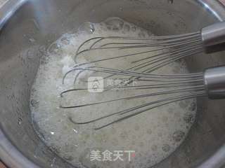油麦菜戚风蛋糕的做法步骤:8