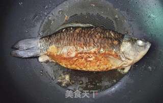 葱焖虫草花陈皮醸鲫鱼的做法步骤:7