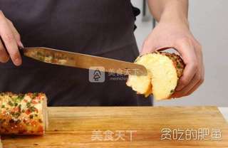 香葱肉丝火腿卷的做法步骤:10