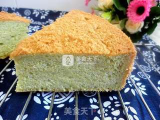 油麦菜戚风蛋糕的做法步骤:18
