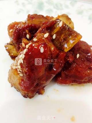 酸甜排骨的做法步骤:8