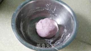 奶香紫薯双色卷的做法步骤:2