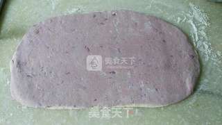 奶香紫薯双色卷的做法步骤:7