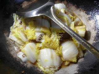 卤牛腩炒娃娃菜的做法步骤：7