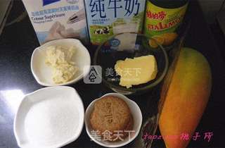 芒果乳酪慕斯蛋糕的做法步骤：1