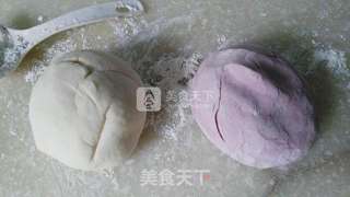 奶香紫薯双色卷的做法步骤:6