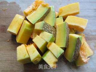 南瓜绿豆汤的做法步骤:6