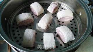 奶香紫薯双色卷的做法步骤:10