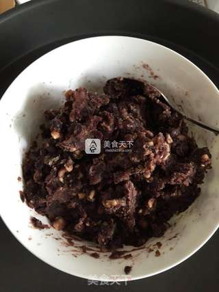 四色花朵豆沙面包的做法步骤:6