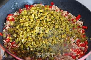 肉末酸豆角的做法步骤:5