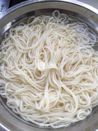芸豆蚬子打卤面的做法步骤:10