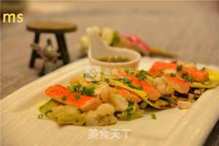 【屌丝逆袭】曼思教你做超级简单的【煎饼虾】的做法步骤:8