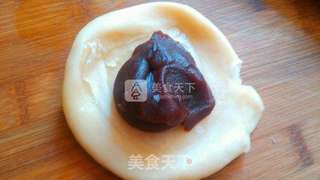 电饼铛版豆沙饼的做法步骤:4