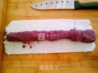 水晶紫薯卷的做法步骤：8