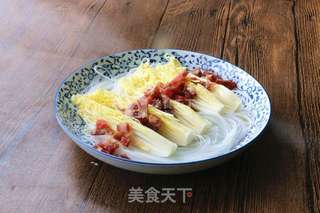 腊肠粉丝蒸娃娃菜的做法步骤:7