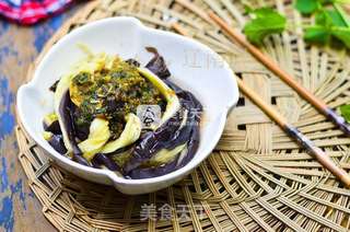 罗勒蒜泥拌茄子的做法步骤:8