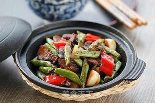 干锅四季豆的做法步骤:9