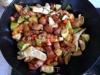 红烧肉焖饭的做法步骤:10