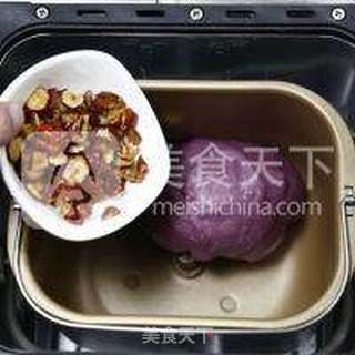 面包机做面包的方法(一键式紫薯面包的做法)的做法步骤:6