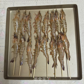 烤虾串的做法步骤:2