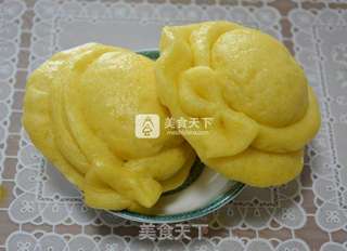 小草帽南瓜馒头的做法步骤:13