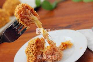 芝士烤饭团的做法步骤:13
