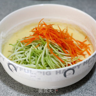营养早餐轻松做-----双蔬鸡蛋饼的做法步骤:6