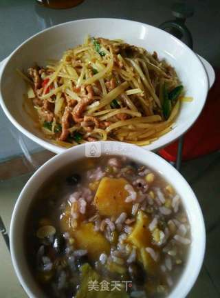 清炒瘦肉土豆丝的做法步骤:8
